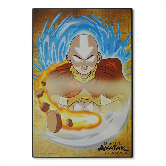 Avatar: The Last Airbender Aang 13 x 19 Inch Hanging Wood Wall Art