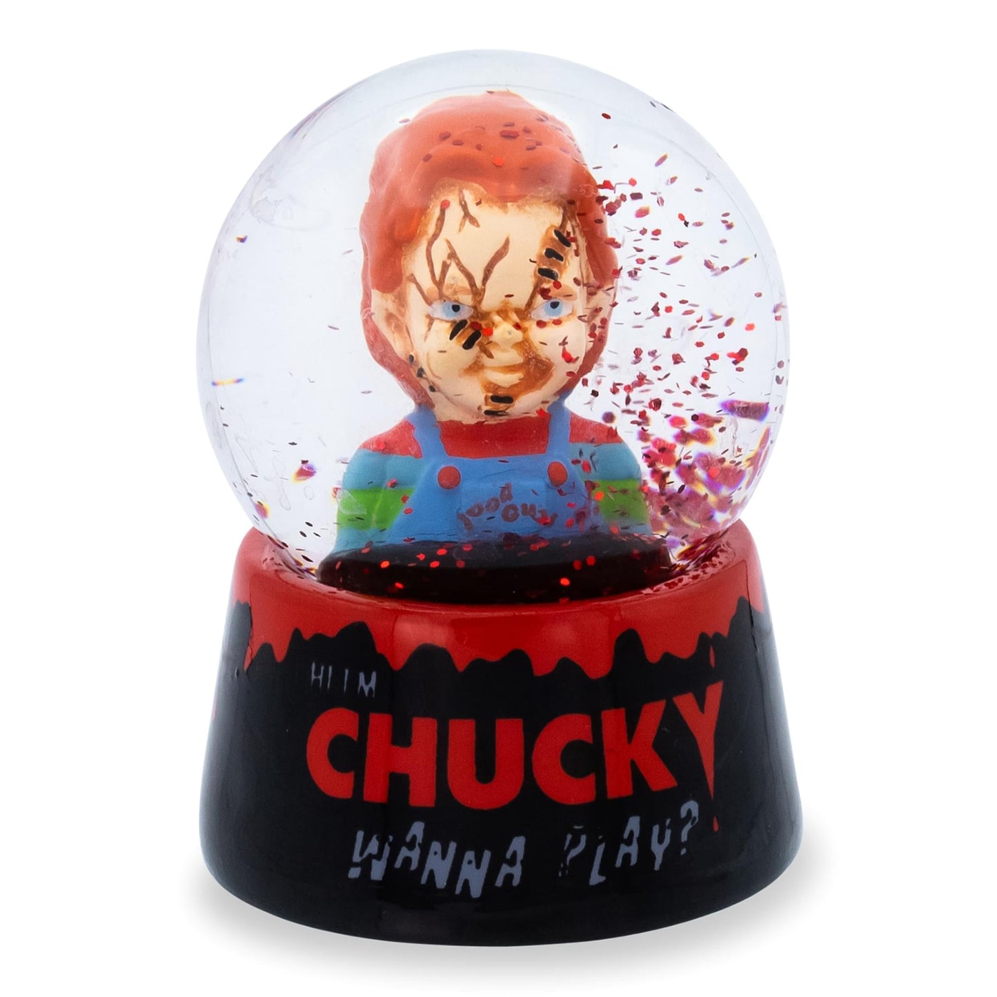 Child's Play Chucky Wanna Play? Collectible Mini Snow Globe | 3 Inches Tall