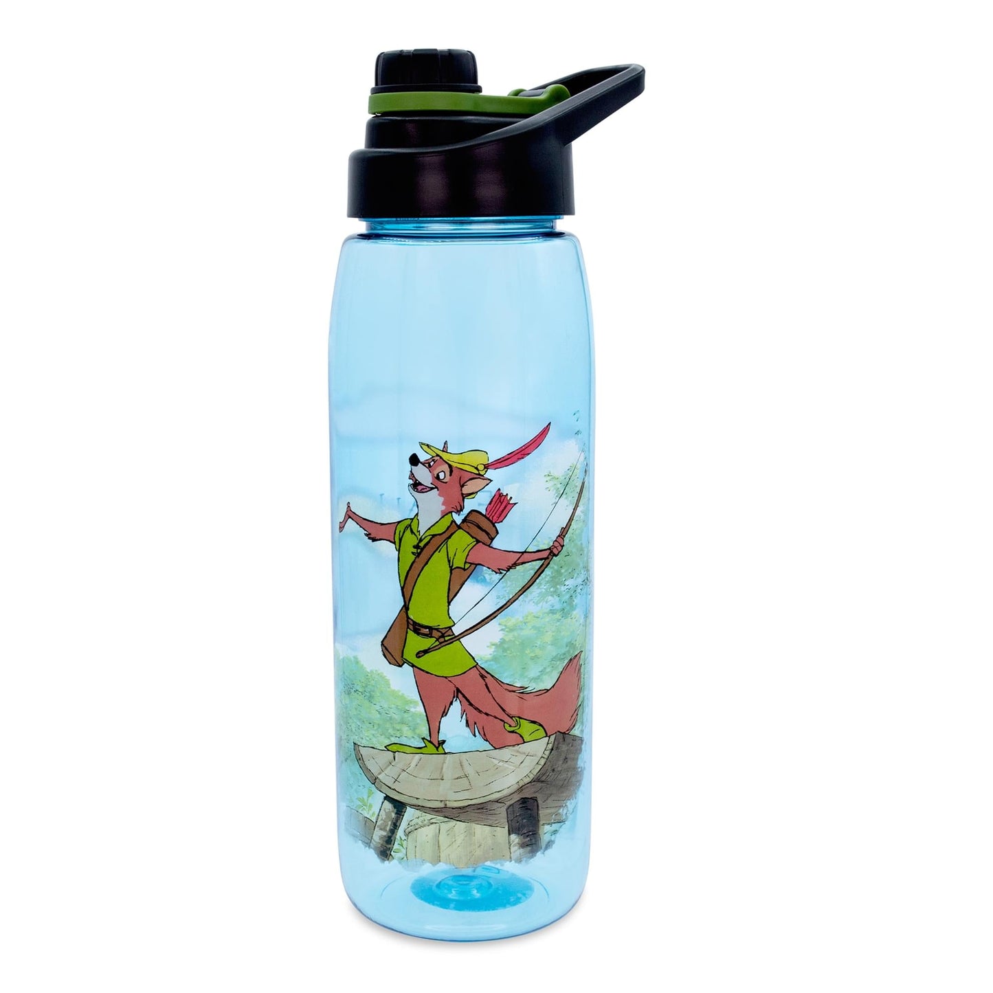 Disney Robin Hood What A Good Day Water Bottle with Lid | Holds 28 Ounces