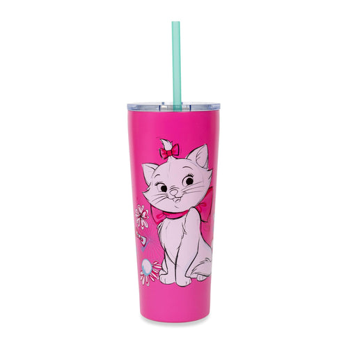 Disney The Aristocats Marie Bonjour Stainless Steel Tumbler | Holds 22 Ounces