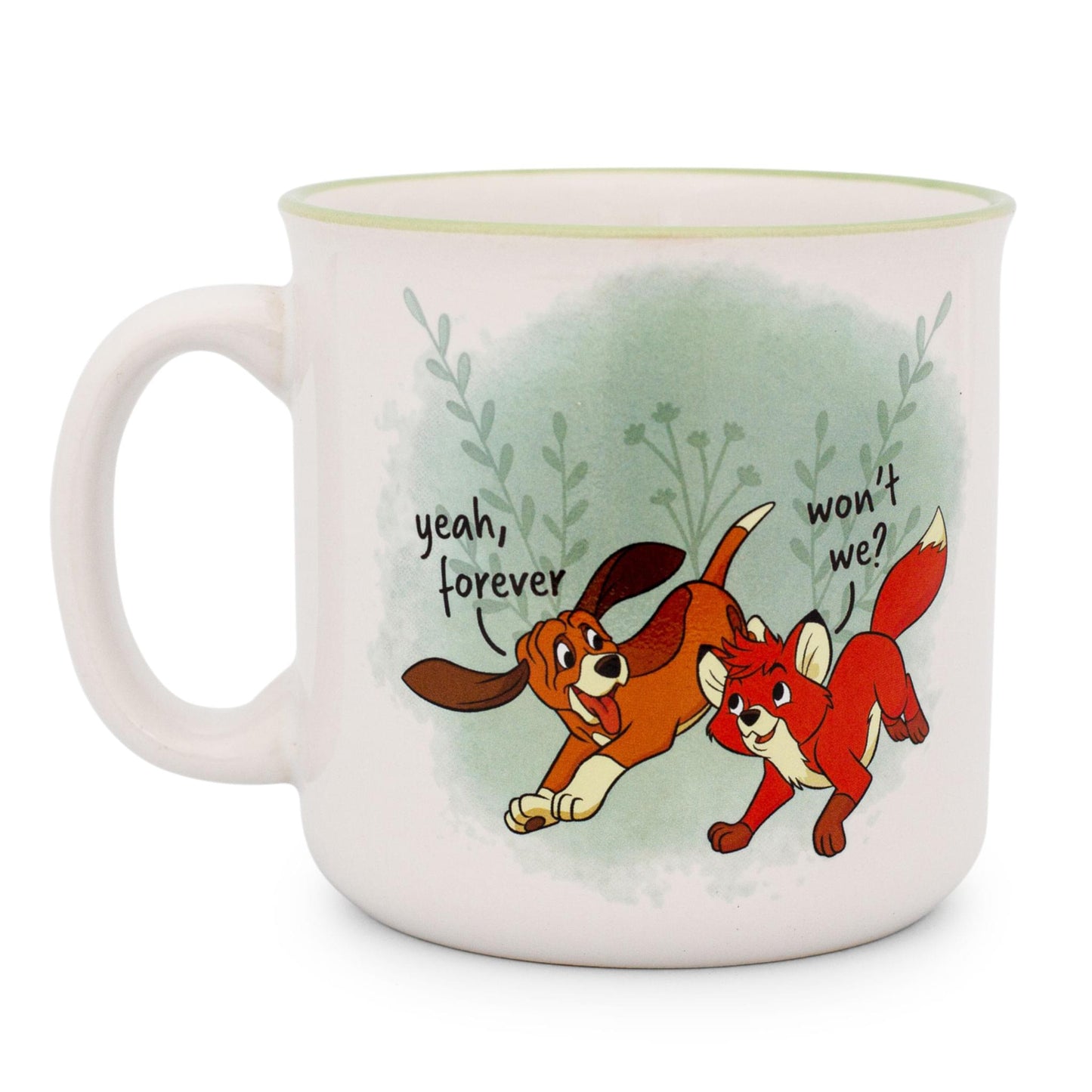 Disney Fox and the Hound Friends Forever Ceramic Camper Mug | Holds 20 Ounces