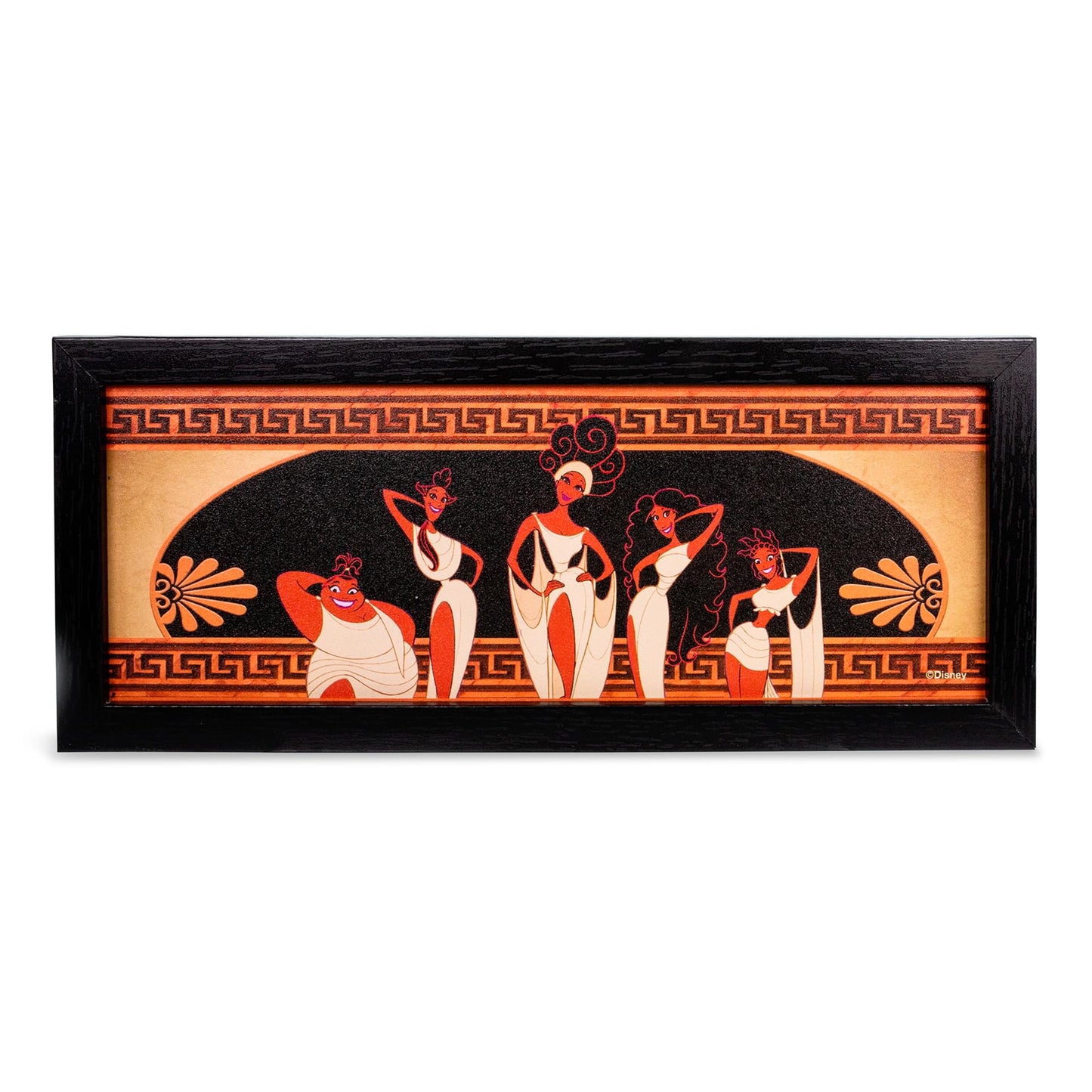 Disney Hercules Muses Pose Hanging Sign Gel Coat Framed Wall Art