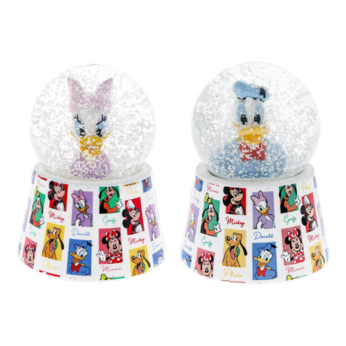 Disney Donald and Daisy Duck Mini Light-Up Snow Globes | Set of 2