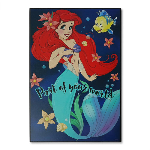 Disney The Little Mermaid Part Of Your World 13 x 19 Inch Hanging Wood Wall Art