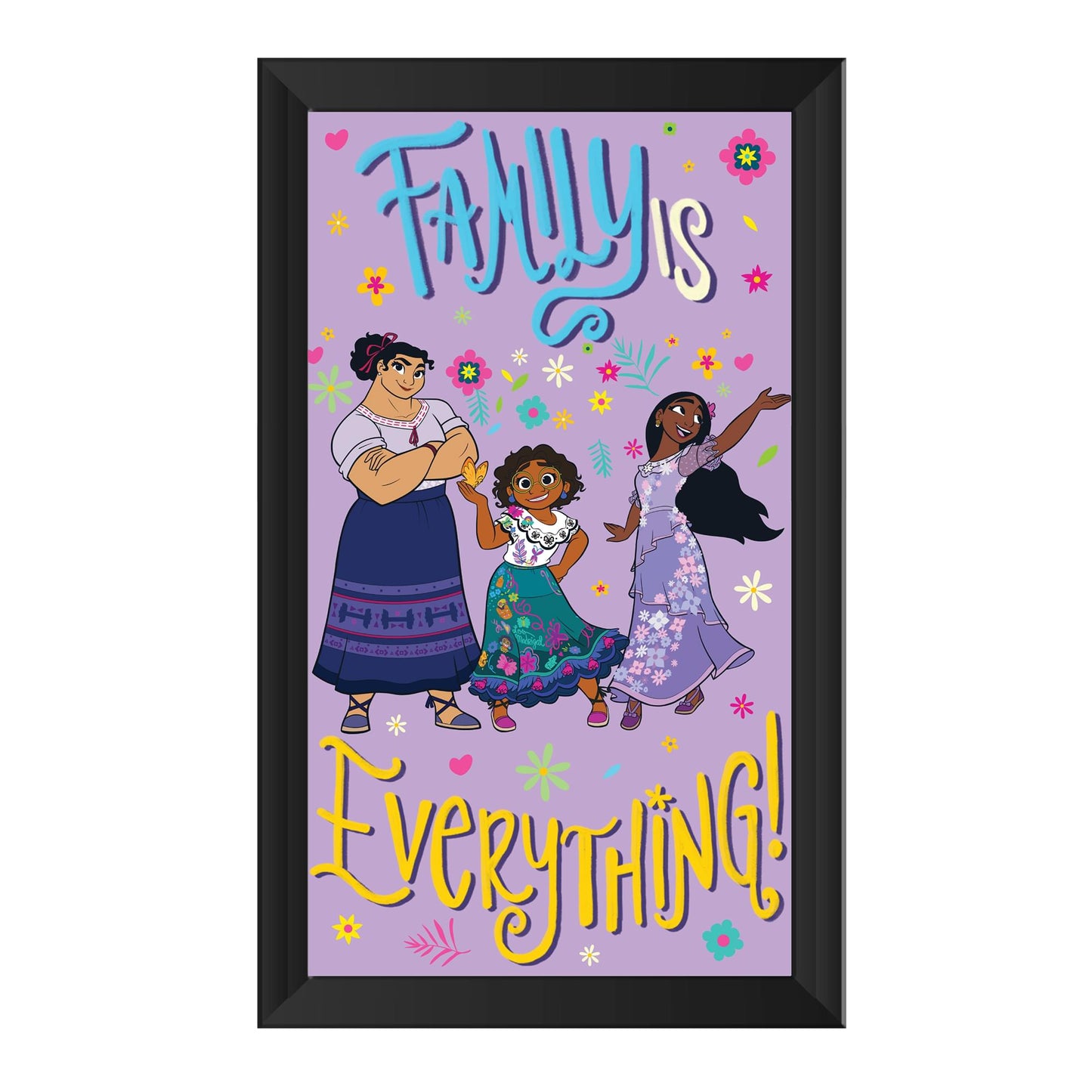 Disney Encanto Family Is Everything 10 x 18 Inch Framed MDF Wall Art