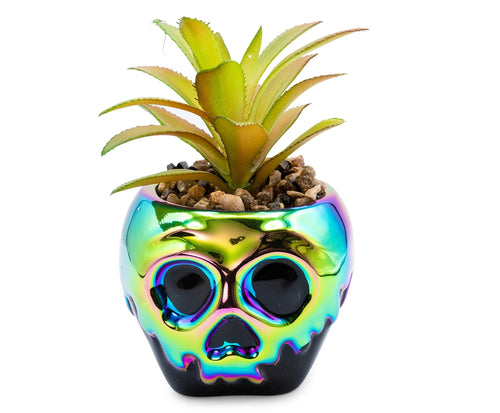 Disney Villains Poison Apple Mini Ceramic Planter with Artificial Succulent