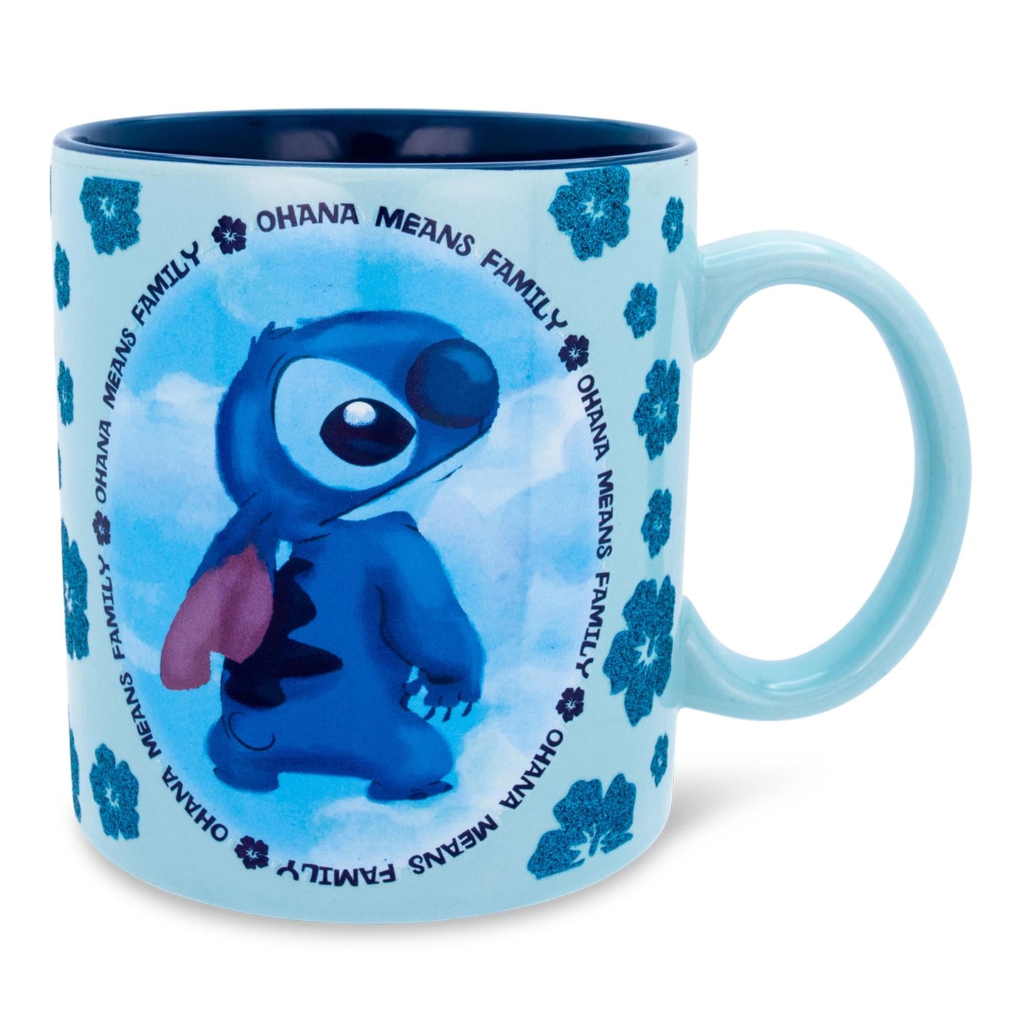 Disney Lilo & Stitch Ohana Means Family Ceramic Mug | Holds 20 Ounces