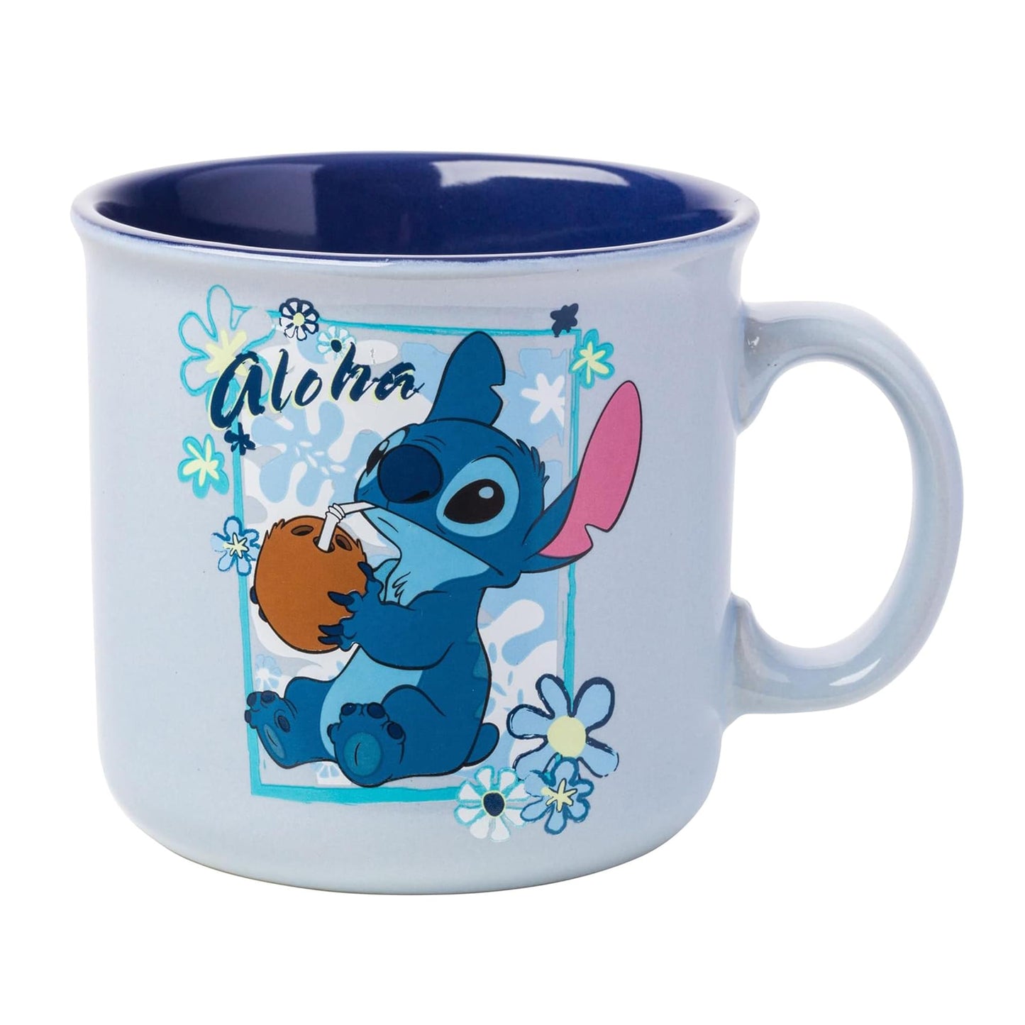 Disney Lilo & Stitch Aloha Ceramic Camper Mug | Holds 20 Ounces