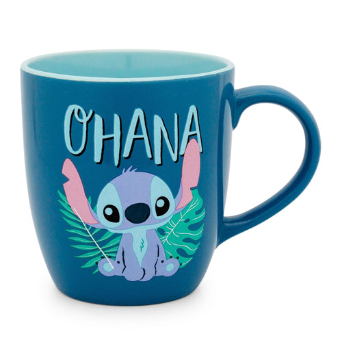 Disney Lilo & Stitch Ohana Hawaiian Palm Ceramic Mug | Holds 18 Ounces