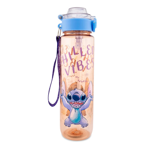 Disney Lilo & Stitch Chilled Vibes Water Bottle With Lid and Strap | 33 Ounces