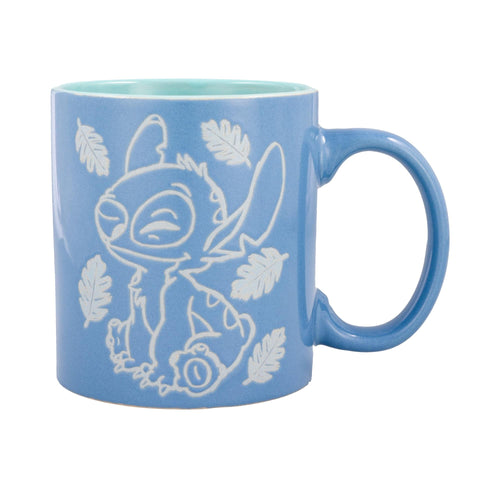Disney Lilo & Stitch Cute But Cheeky Wax-Resist Ceramic Mug | Holds 20 Ounces