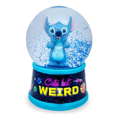 Disney Lilo & Stitch Cute But Weird Light-Up Snow Globe | 6 Inches Tall