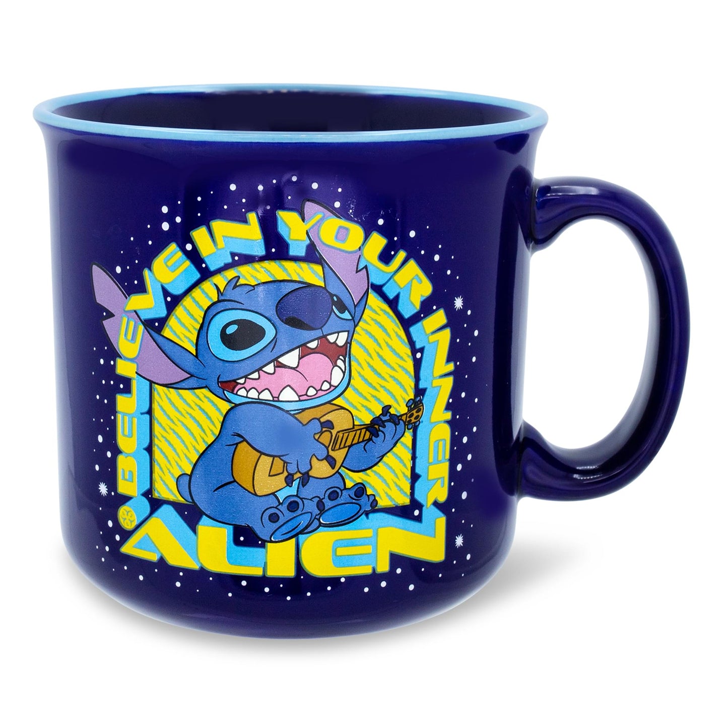 Disney Lilo & Stitch Believe In Your Inner Alien Camper Mug | Holds 20 Ounces