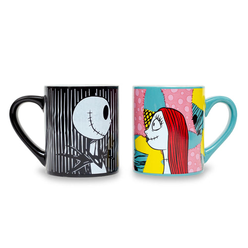 Disney Nightmare Before Christmas Jack and Sally Meant To Be Ceramic Mug Set