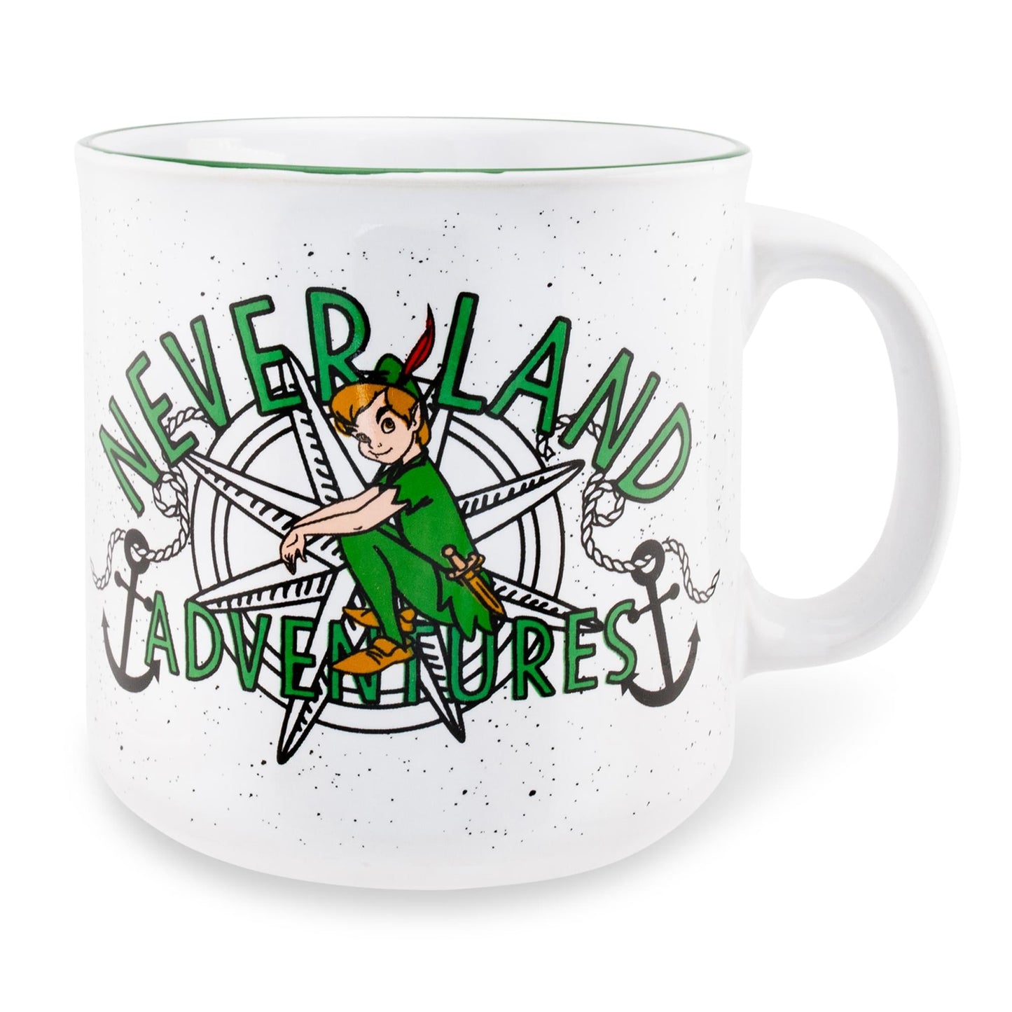 Disney Peter Pan Neverland Adventures Ceramic Camper Mug | Holds 20 Ounces