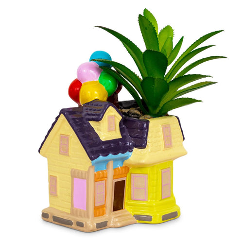Disney and Pixar Up House 5-Inch Ceramic Mini Planter with Artificial Succulent