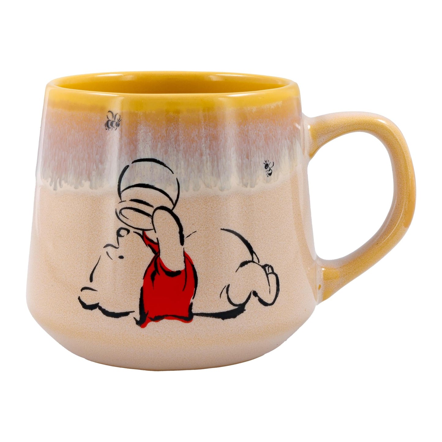 Disney Winnie The Pooh Sweet Like Hunny Tapered Pottery Mug | Holds 18 Ounces