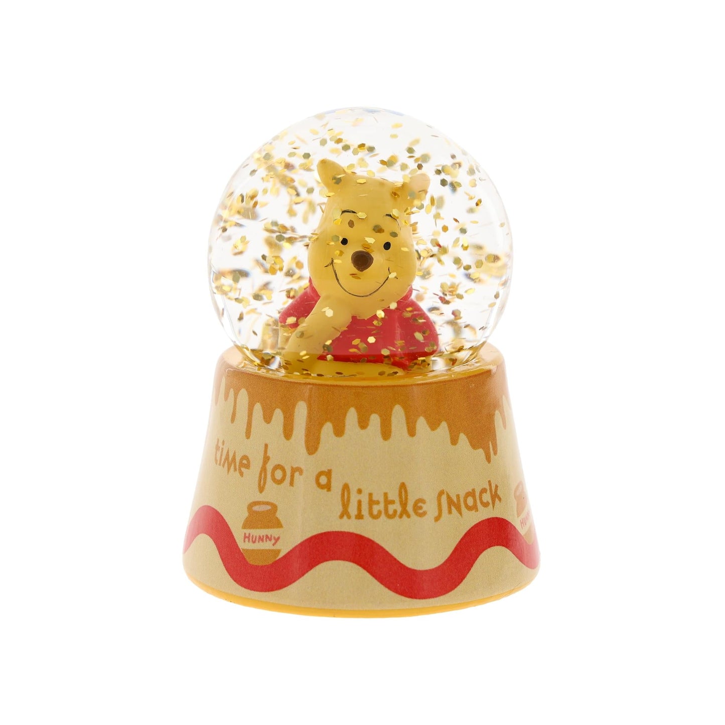 Disney Winnie The Pooh Time For A Little Snack 3-Inch Mini Light-Up Snow Globe