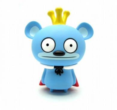 Bossy Bear 5 Blue Vinyl Figure by David Horvath