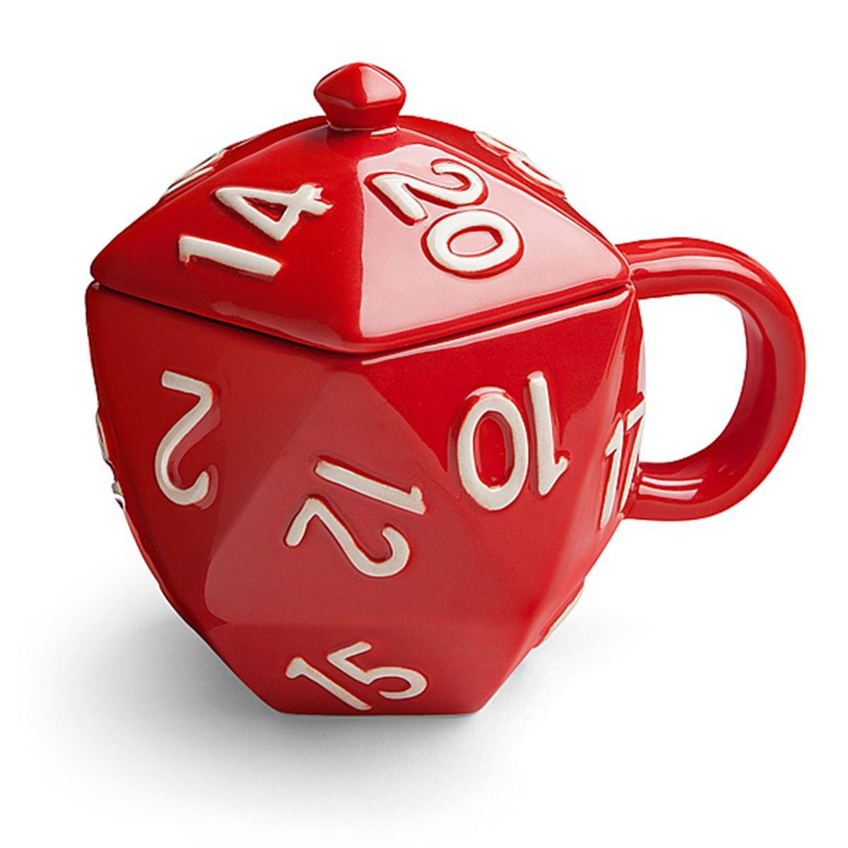 Critical Hit D20 12 oz Ceramic Mug w/ Lid
