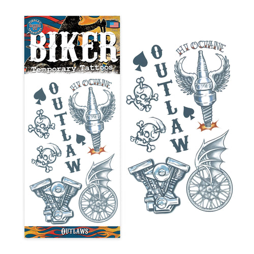 Biker Tattoo Costume Accessory