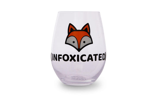 Infoxicated Oversized Stemless Wine Glass | Holds 20 Ounces