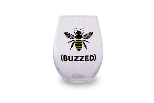 Bumble Bee Buzzed Oversized Stemless Wine Glass | Holds 20 Ounces