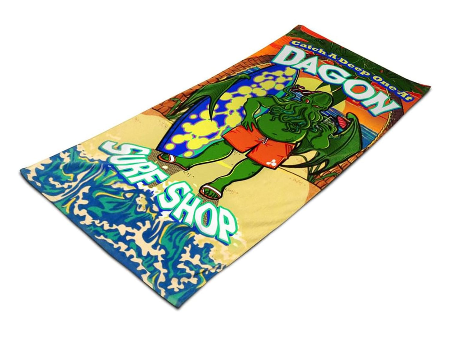 Cthulhu Dagon Surf Shop 30 x 70 Beach Towel