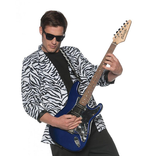 80's Zebra Blazer White Adult Costume