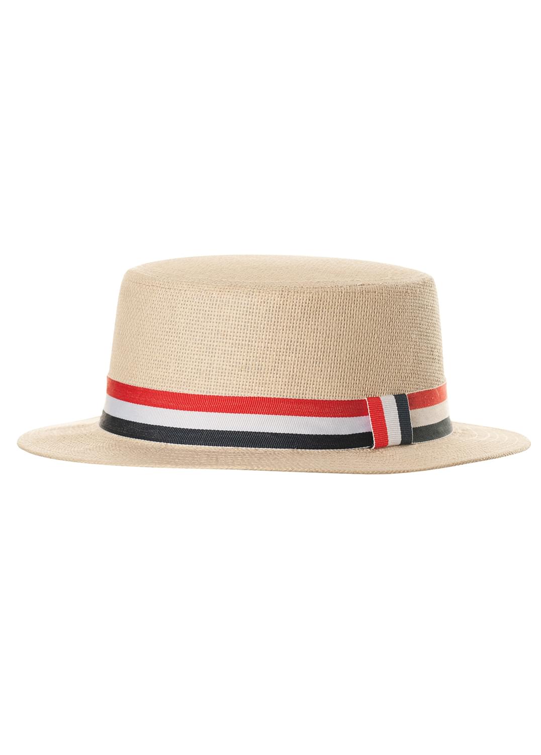 Adult Costume Straw Hat w/ Flag Band | One Size