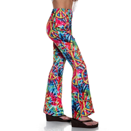 60's Tie-Dye Women's Costume Bell Bottoms