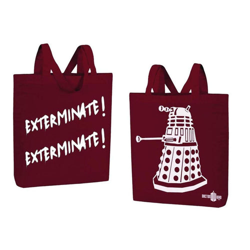 Doctor Who Dalek Exterminate! Exterminate! Large Tote Bag