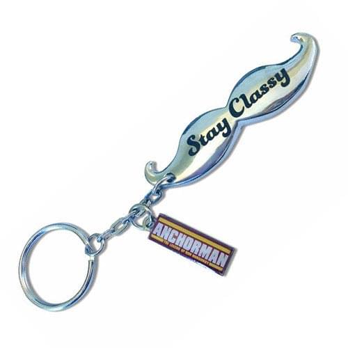 Anchorman Moustache Bottle Opener Key Chain