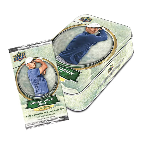 2025 Upper Deck Golf Sealed Collector Tin | 8 Packs