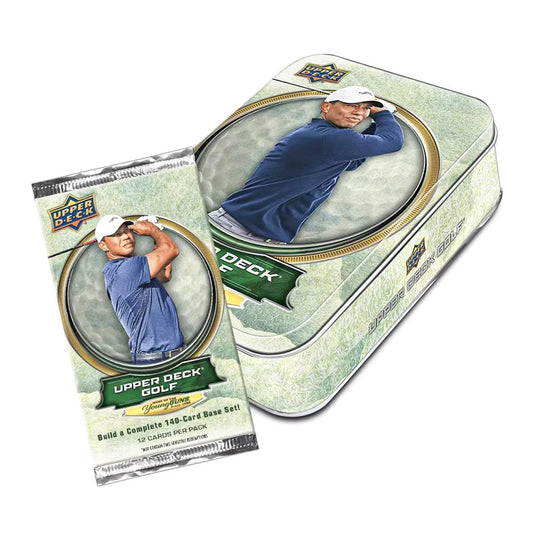 2025 Upper Deck Golf Sealed Collector Tin | 8 Packs