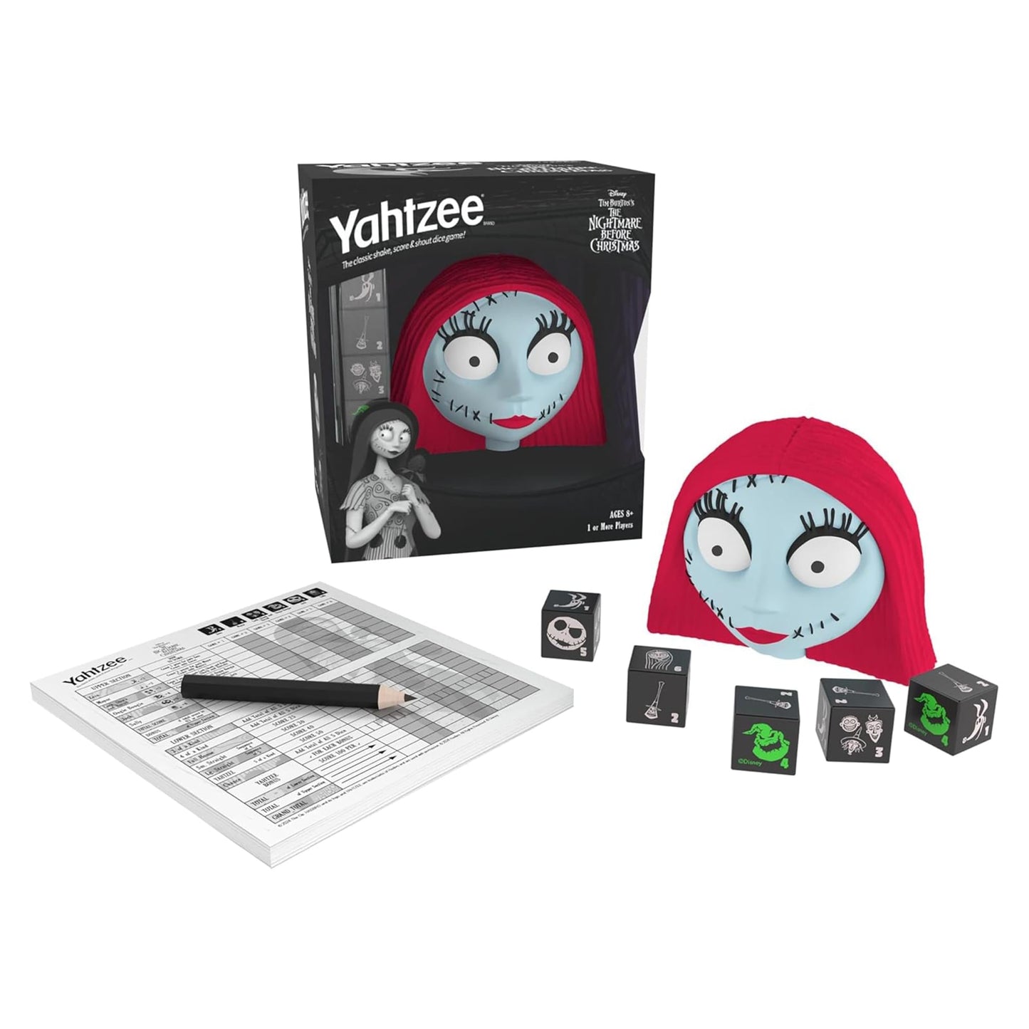 Disney The Nightmare Before Christmas Yahtzee Dice Game