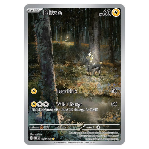 Blitzle Illustration Rare - PAR #195/182 - Pokémon Scarlet & Violet: Paradox Rift