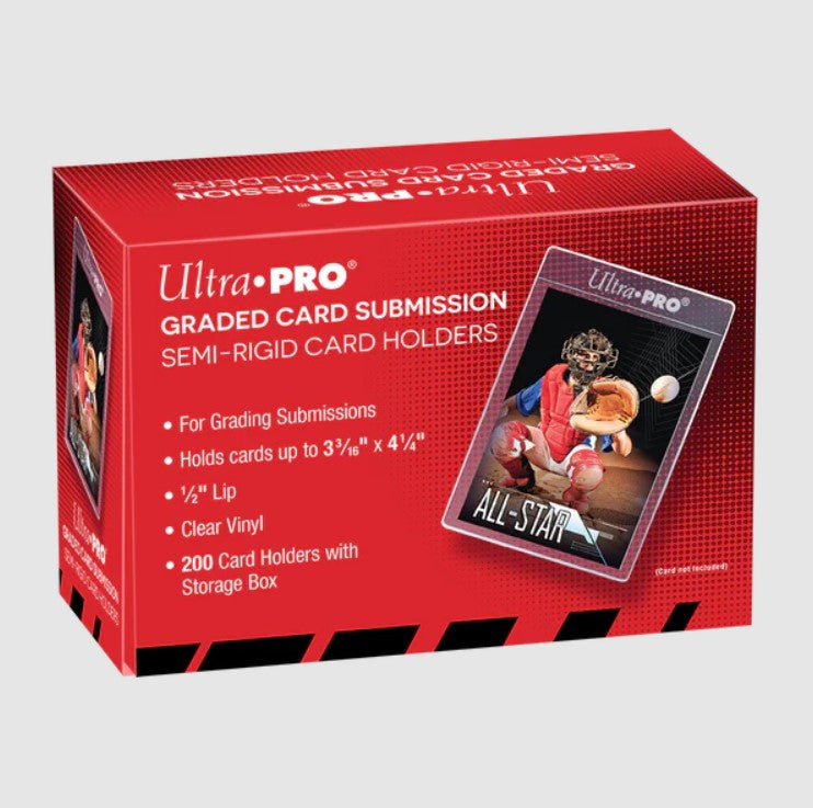 Ultra PRO: Semi-Rigid Card Holders - 200st (Röd låda)