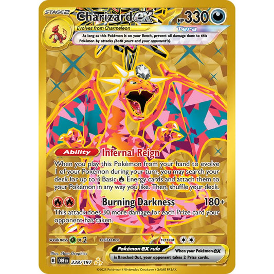 Charizard ex - Secret Rare - OBF 228/197 - Pokémon Scarlet & Violet: Obsidian Flames