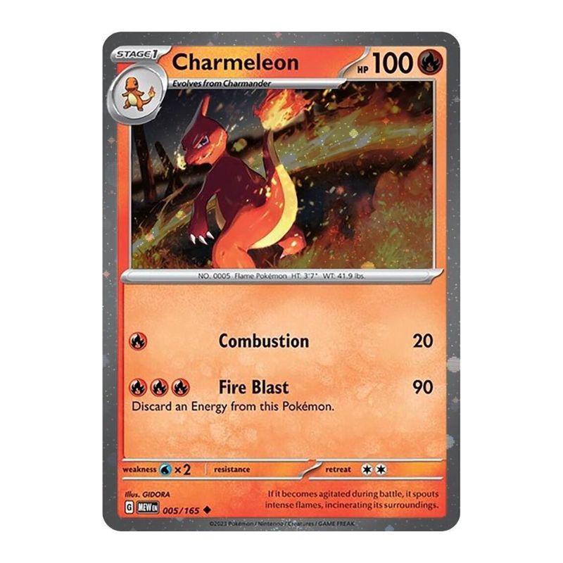 Charmeleon Cosmos Holofoil - 005/165 - Pokémon Scarlet & Violet: 151