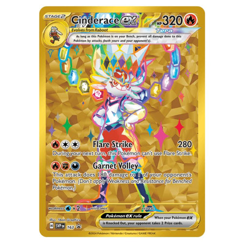 Cinderace ex - SVP163 Black Star Promo