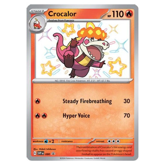 Crocalor - SVP080 Black Star Promo - Pokémon Scarlet & Violet: Paldean Fates