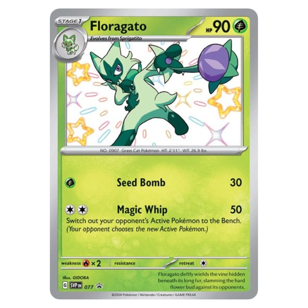 Floragato - SVP077 Black Star Promo - Pokémon Scarlet & Violet: Paldean Fates