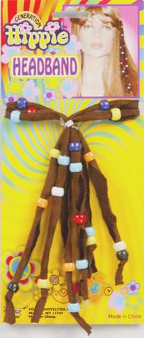 Deluxe Hippie Beaded Costume Headband