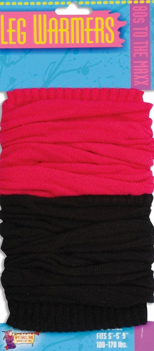 Black & Pink Costume Leg Warmers