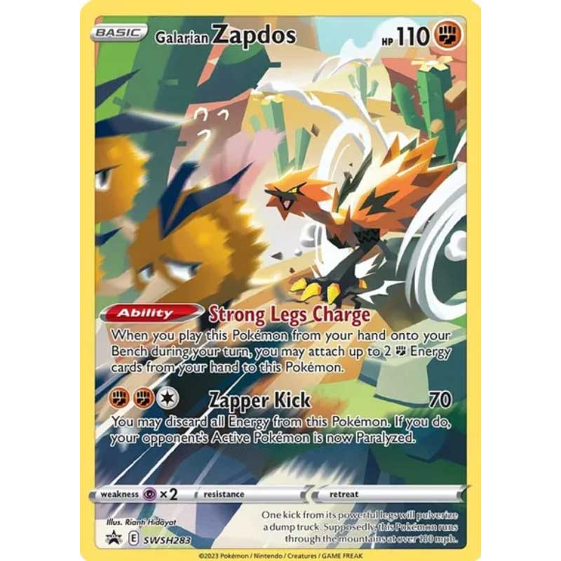 Galarian Zapdos - SWSH283 Black Star Promo - Pokémon Sword & Shield: Crown Zenith