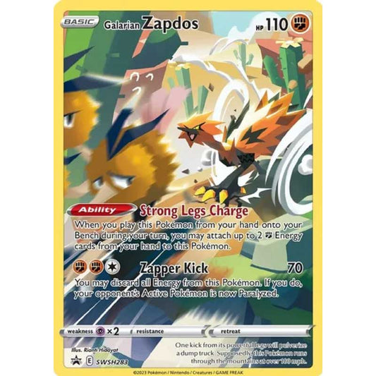 Galarian Zapdos - SWSH283 Black Star Promo - Pokémon Sword & Shield: Crown Zenith