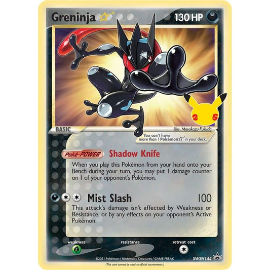 Greninja Gold Star - SWSH144 Black Star Promo - Sealed (Förseglad) - Pokémon Celebrations