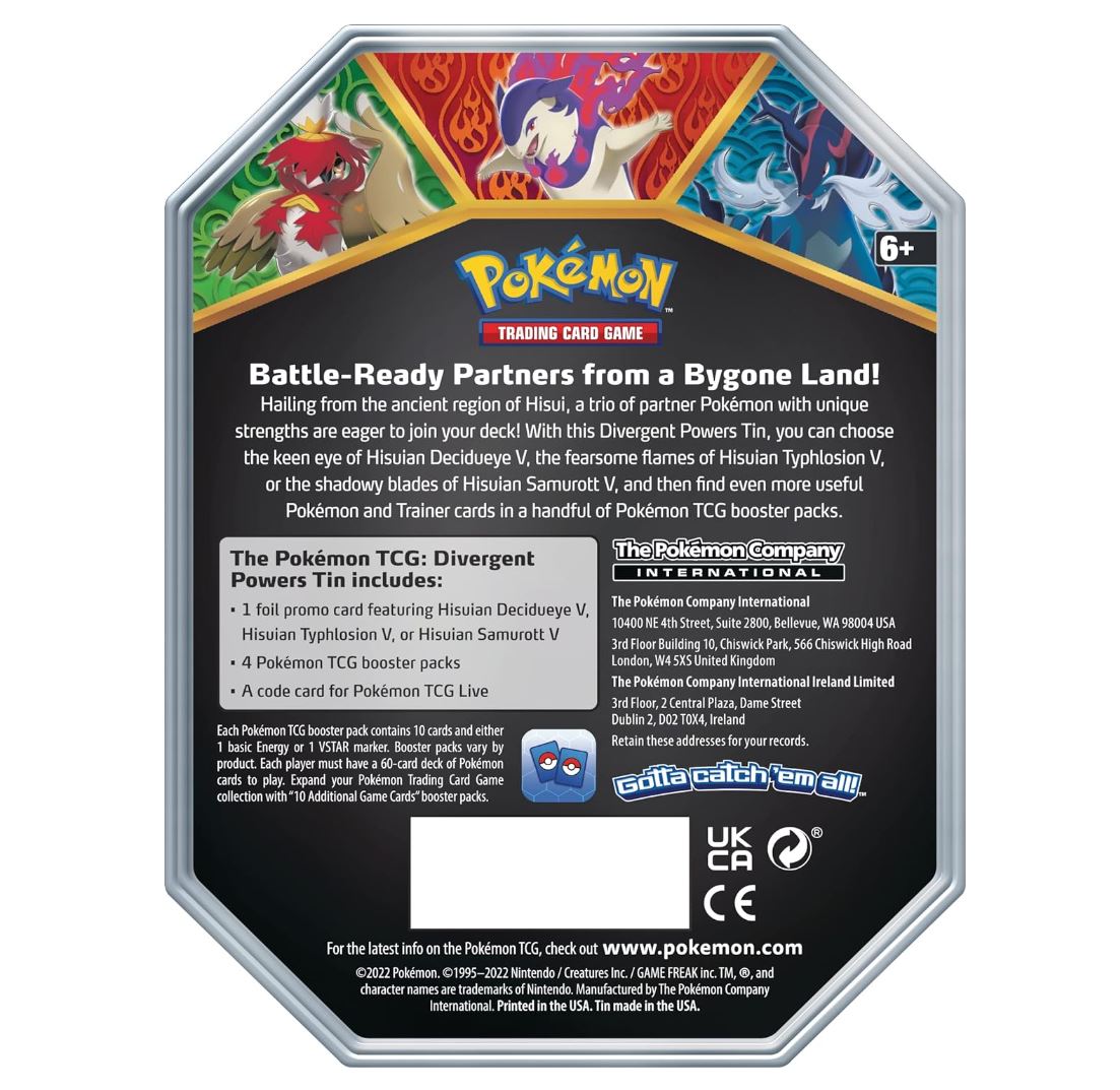 Pokémon Divergent Powers Tin: Hisuian Decidueye V