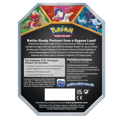 Pokémon Divergent Powers Tin: Hisuian Decidueye V